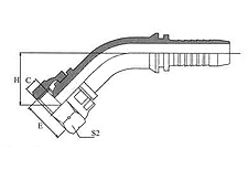 45º BSP Female Multiseal